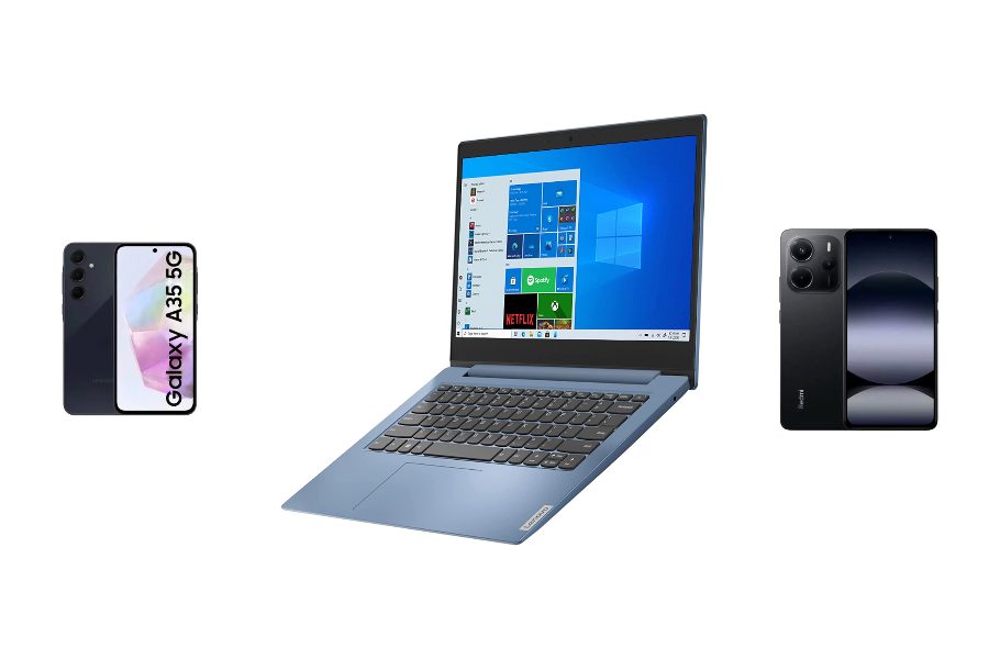 Celulares y notebook