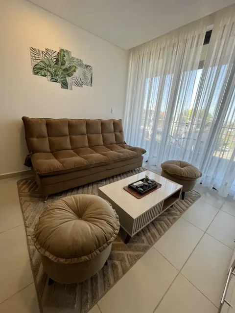 Living de departamento equipado